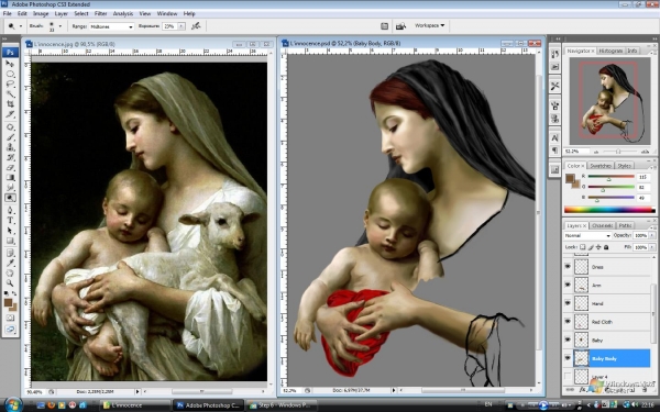Creation of L'innocence Sombre: Step 6